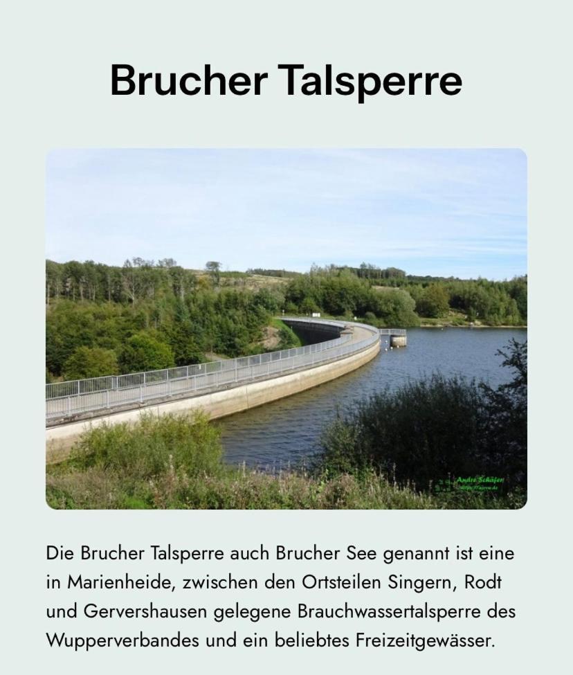 Bruchersee-Gummersbach Nord Marienheide Exterior photo